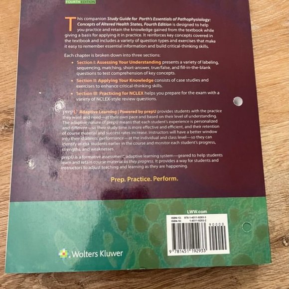 NEW Pathophysiology Study Guide Textbook - Picture 2 of 4